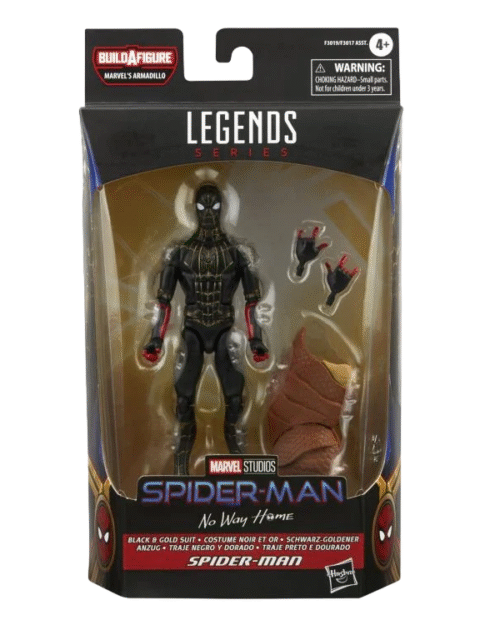 Marvel Legends Series No Way Home Black And Gold Suit Spider-Man