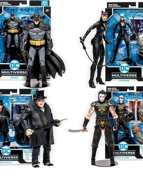 McFarlane Arkham City Set of 4 (Batman - Penguin - Catwoman - Ra's Al Ghul) | Solomon Grundy