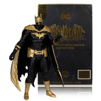McFarlane Batman of Earth-22 Infected (Dark Metal) Knightmare Edition Gold Label 7" Figure | Box Damaged