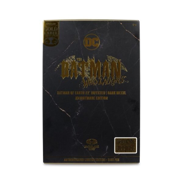 McFarlane Batman of Earth-22 Infected (Dark Metal) Knightmare Edition Gold Label 7" Figure | Box Damaged - Image 11
