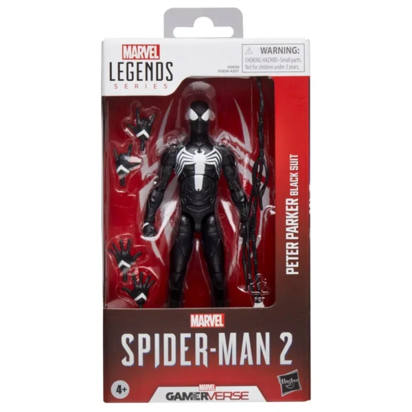 Spider-Man Gamerverse Peter Parker Black Suit Action Figure - Image 2