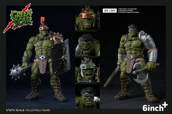 6 Inch Plus Green Scar 1/12 Scale - Image 3