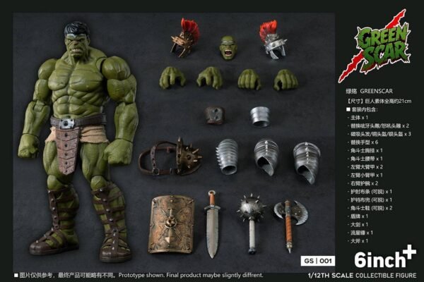 6 Inch Plus Green Scar 1/12 Scale - Image 2