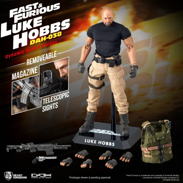 Beast Kingdom DAH-038 Fast and Furious Luke Hobbs Dynamic - Image 4