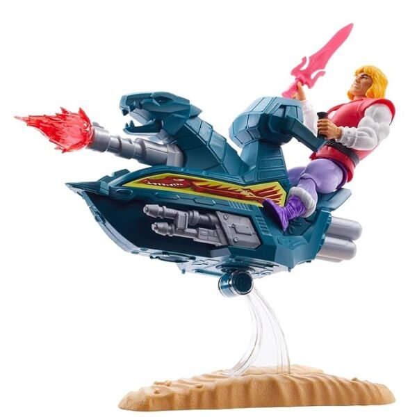 Masters of the Universe Sky Sled and Prince Adam (He-Man, MOTU) - Image 2