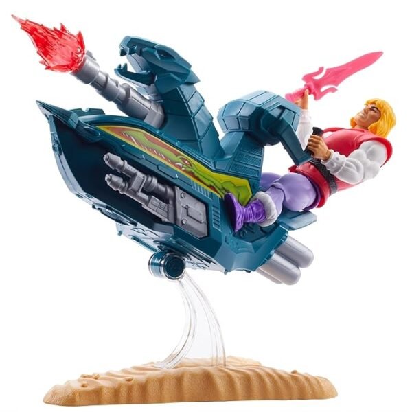 Masters of the Universe Sky Sled and Prince Adam (He-Man, MOTU) - Image 3