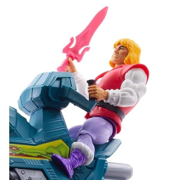 Masters of the Universe Sky Sled and Prince Adam (He-Man, MOTU) - Image 4