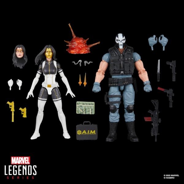 Marvel Legends Series Madame Masque & Crossbones, Marvel Super-Villains Collectible 2-Pack - Image 2